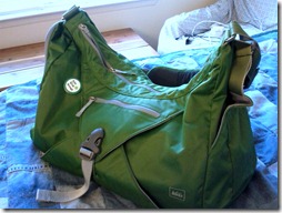 green gym bag